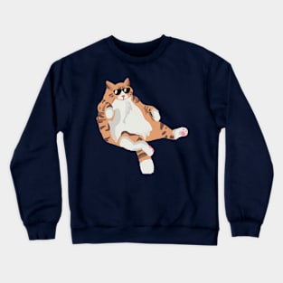 Chonky Cat is Just Vibing Crewneck Sweatshirt